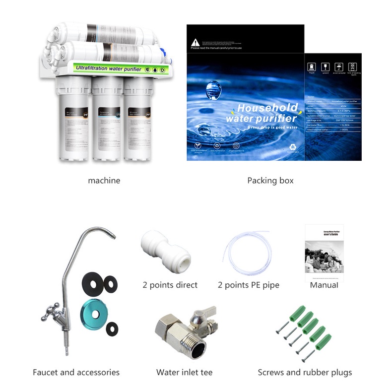 6 Stages Ultrafiltration Water Purifier Complete Set - Image 7