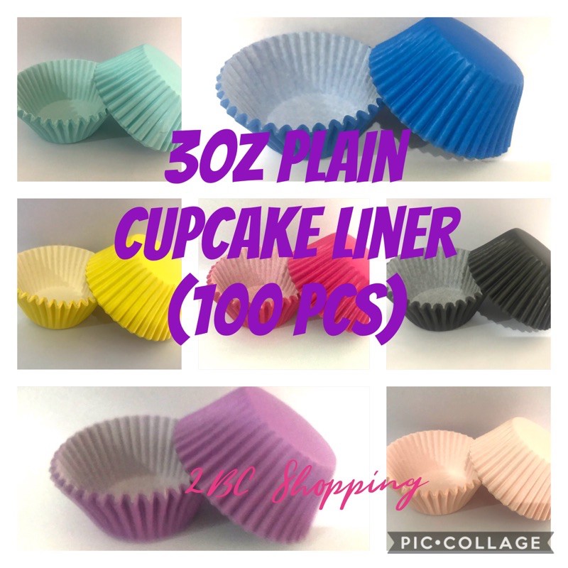 3oz Plain Colored Cupcake Liner (100 pcs) Shopee Philippines