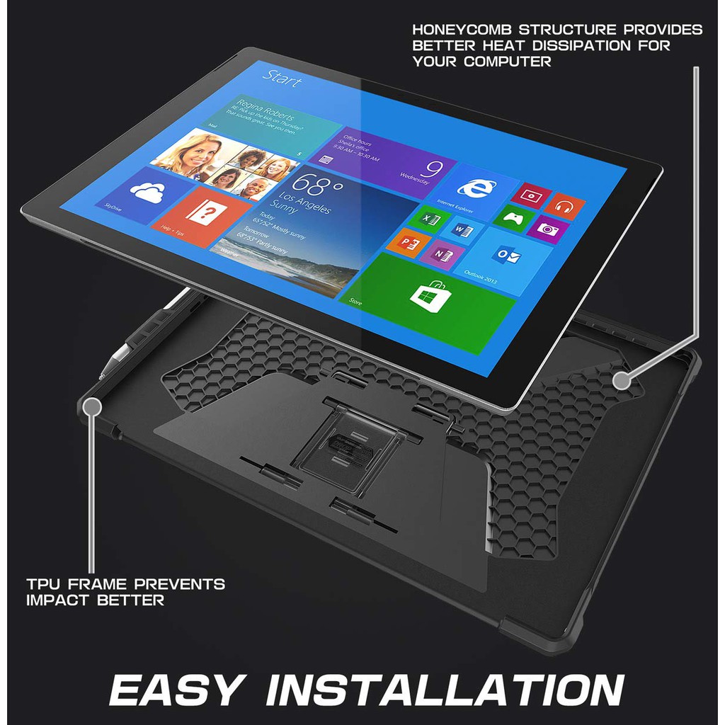 Full-Body Kickstand Rugged Protective Case for Microsoft Surface Pro 7/Pro 6 /Pro 5/Pro 4/Pro LTE | Shopee Philippines