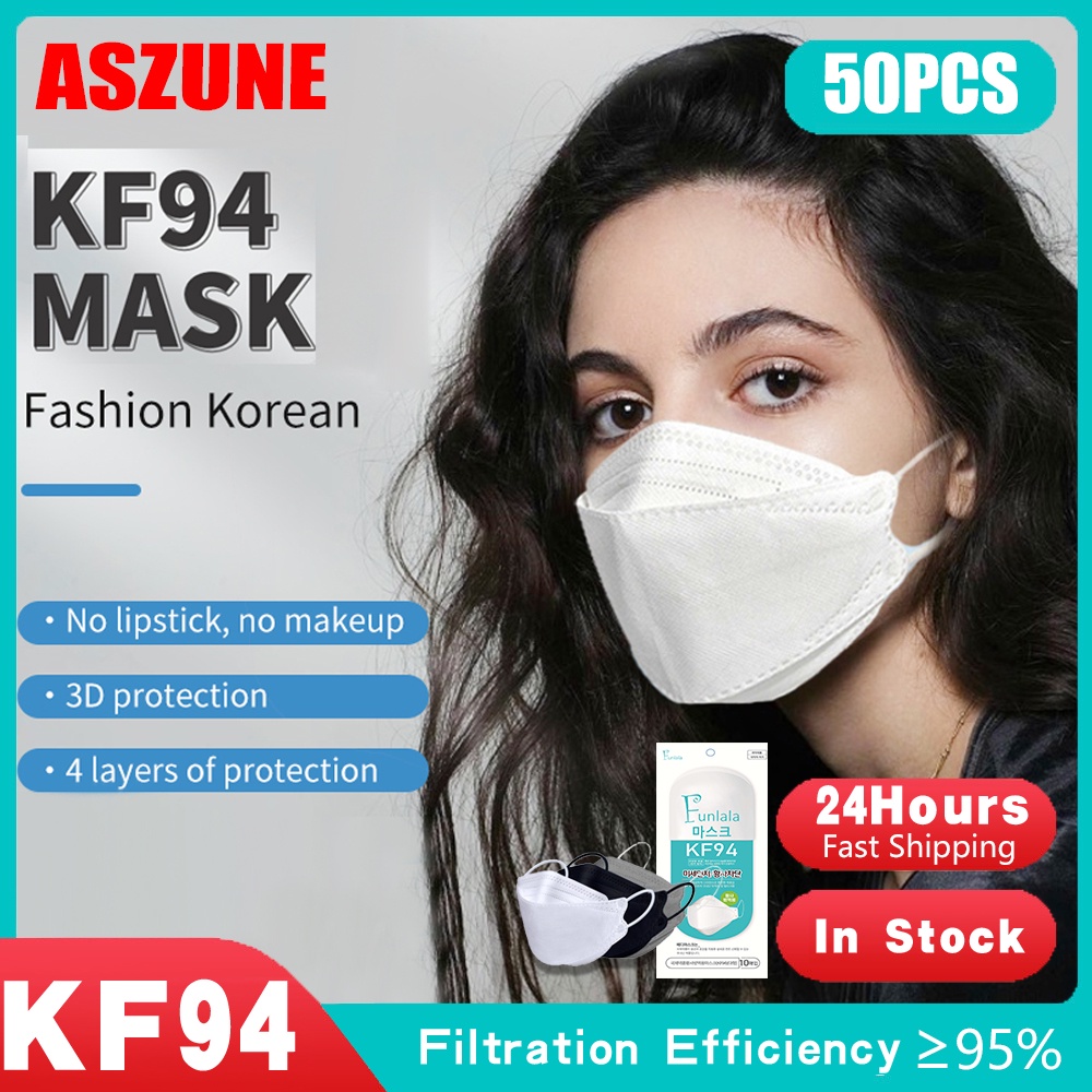ASZUNE 50pcs KF94 Medical Nano Respirator kF94 Mask Original 50pcs