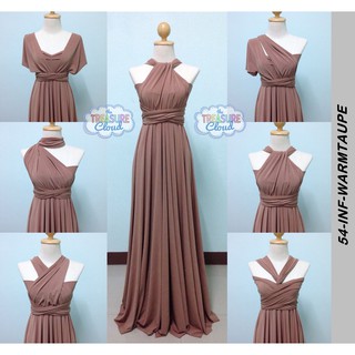 brown infinity dress