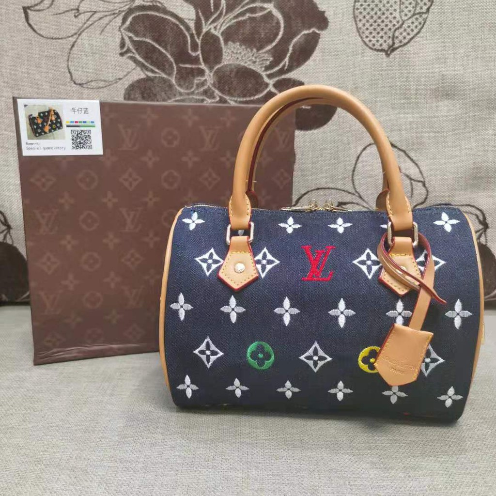 lv speedy denim