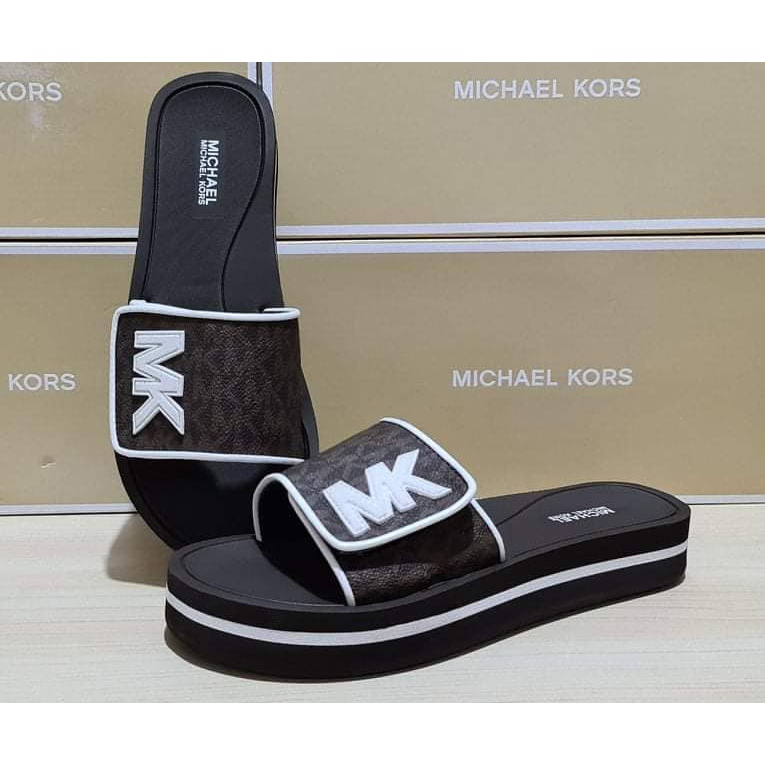 michael kors platform slides