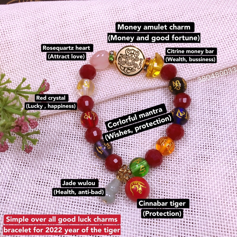 wikacharms 2022 year of the tiger all in one lucky charms bracelet
