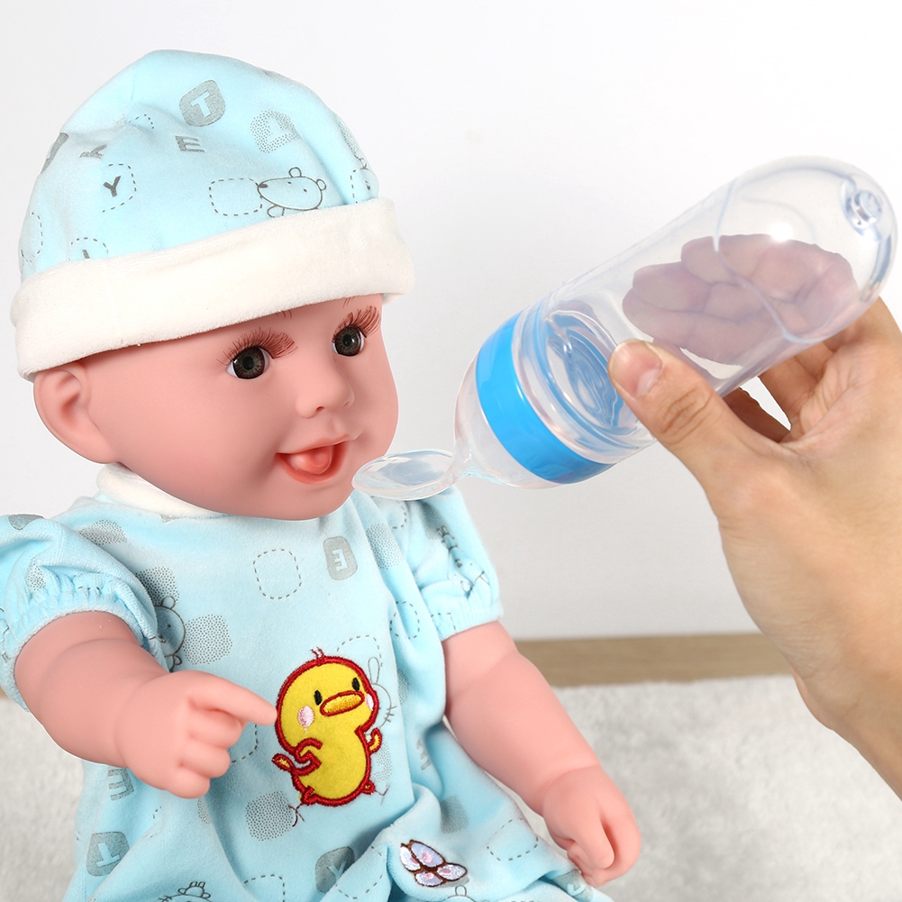 1pc 90ml Silicone Baby Toddler Feeding Bottle With Spoon Shopee