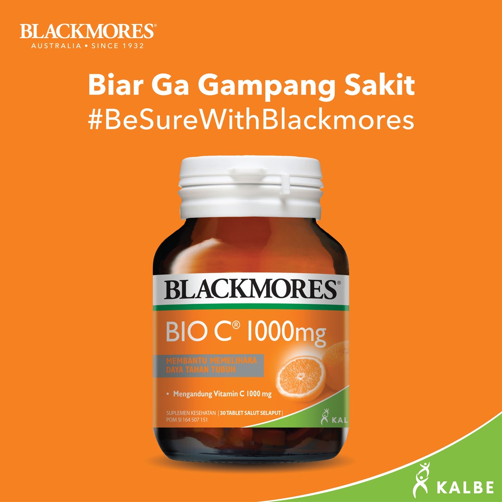 Blackmores Bio C 1000 Mg 30 Tablets Shopee Philippines