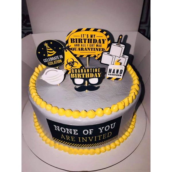 Quarantine Theme Cake Toppers Shopee Philippines