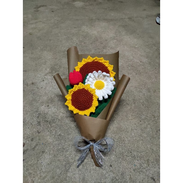 Crochet Flower Bouquet Set Shopee Philippines