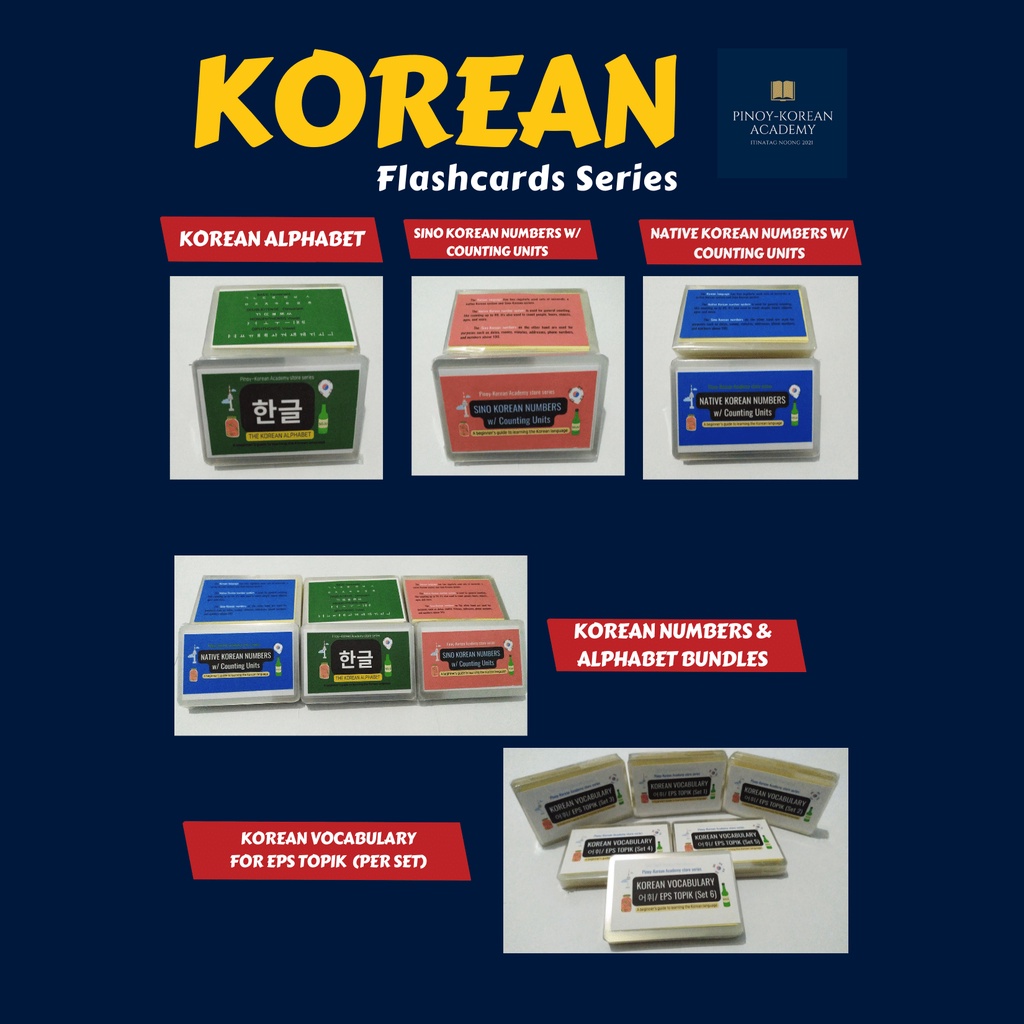 Korean Vocabulary Flashcard (EPS Topik SET) presyo ₱460