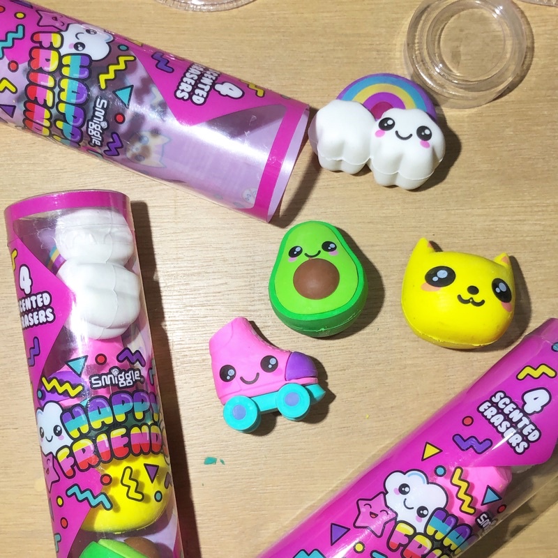 Smiggle happy friends erasers Shopee Philippines