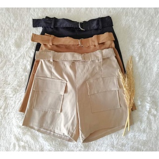 FDHighwaist Cargo Shorts ( Garterized) Free size fits up to size 28”