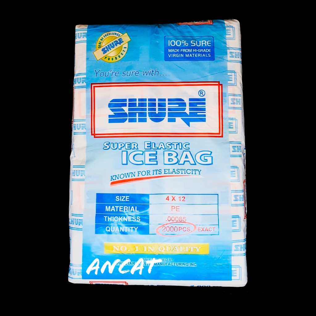 SHURE Plastic Ice Bags 2000pcs | Shopee Philippines