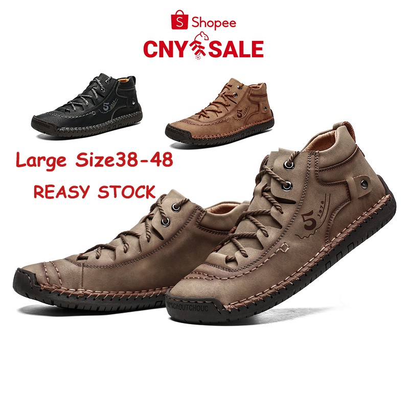 Ready Stock Men S Fashion Casual Loafers Male Soft Comfort Boots