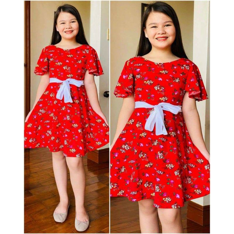 Kids Dress, Dress For Girls, Casual Dress For Girls, Dress With String For  Kids, Dress For Pre Teens | Shopee Philippines