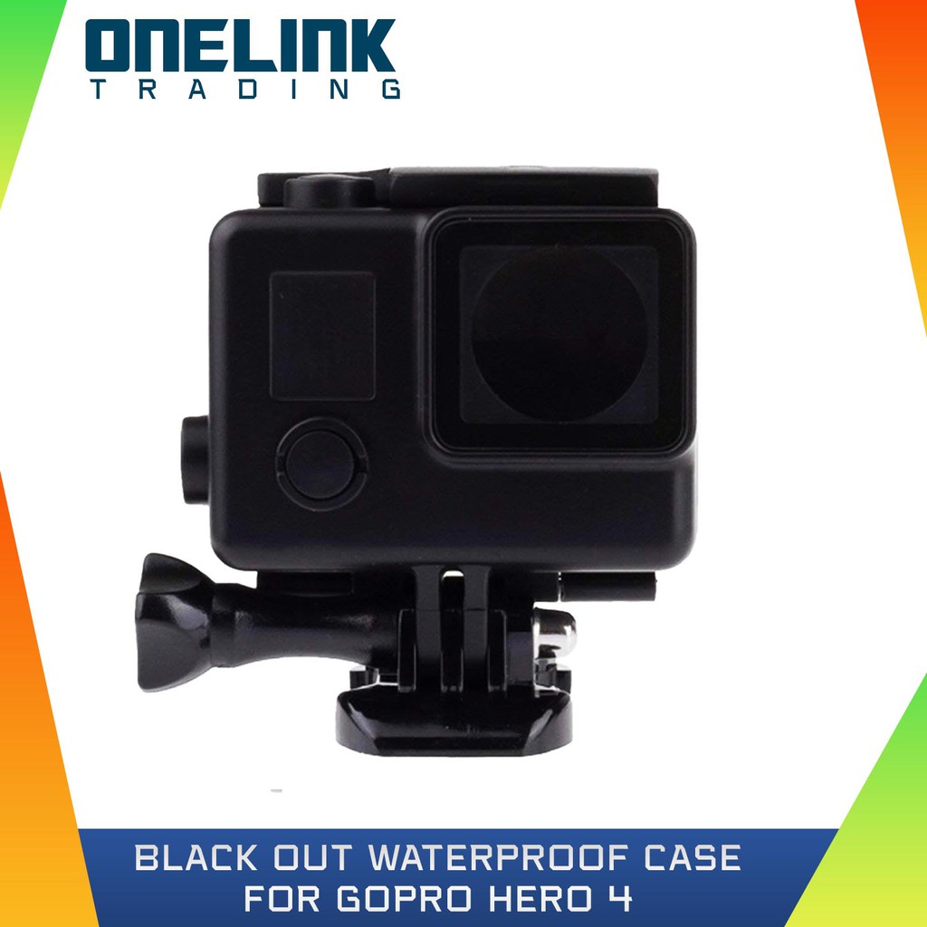 Gopro Hero 4 Black Out Waterproof Case Shopee Philippines