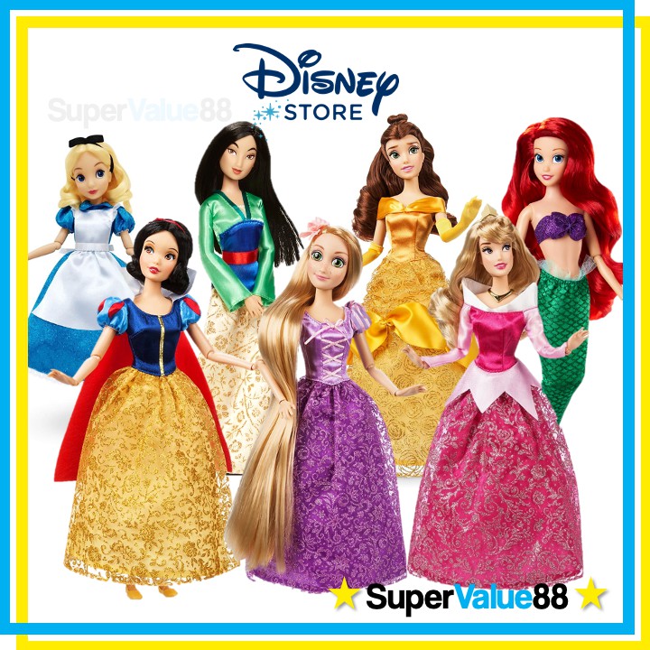 disney store princess dolls