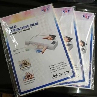 (20pcs)Cold Lamination Film A4 (Photo top)Protector/waterproof film ,Laser Printer Printing