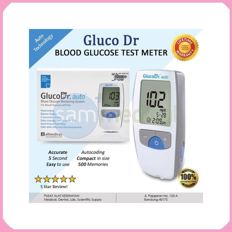 Latest Gluco Dr. Auto Blood Glucose Meter (without Strip) Shopee