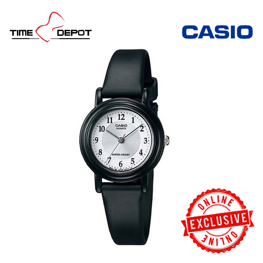 casio black resin strap