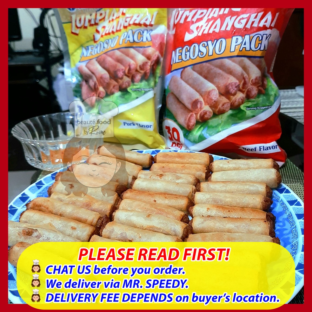 [CHAT BEFORE YOU ORDER] Negosyo Pack - Lumpiang Shanghai (Pork/Beef ...