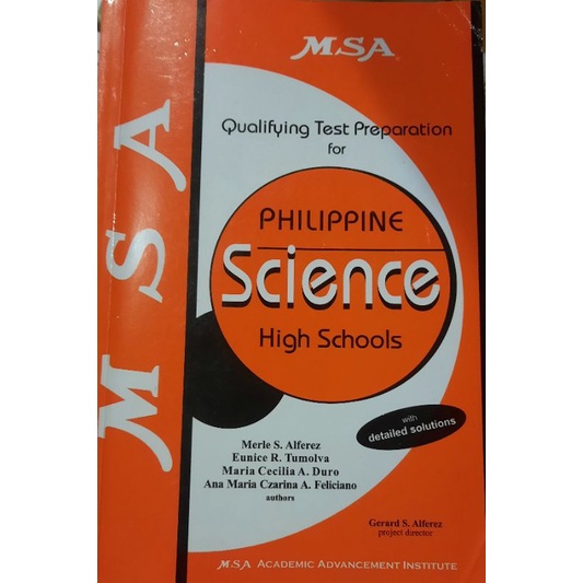 MSA Philippine Science High Schools Reviewer presyo ₱208