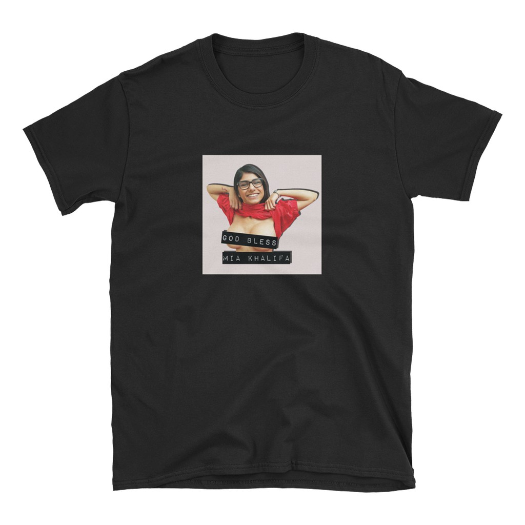 God Bless Mia Khalifa Unisex Graphic Shirt | Shopee Philippines