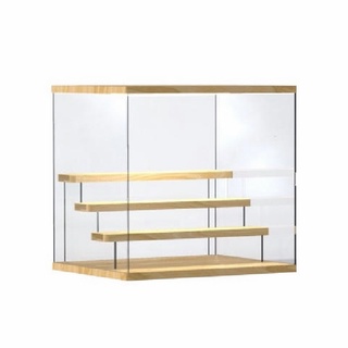 Acrylic Display Rack Riser with Lights Dustproof Detachable Action Figure Perfume Cosmetics Display
