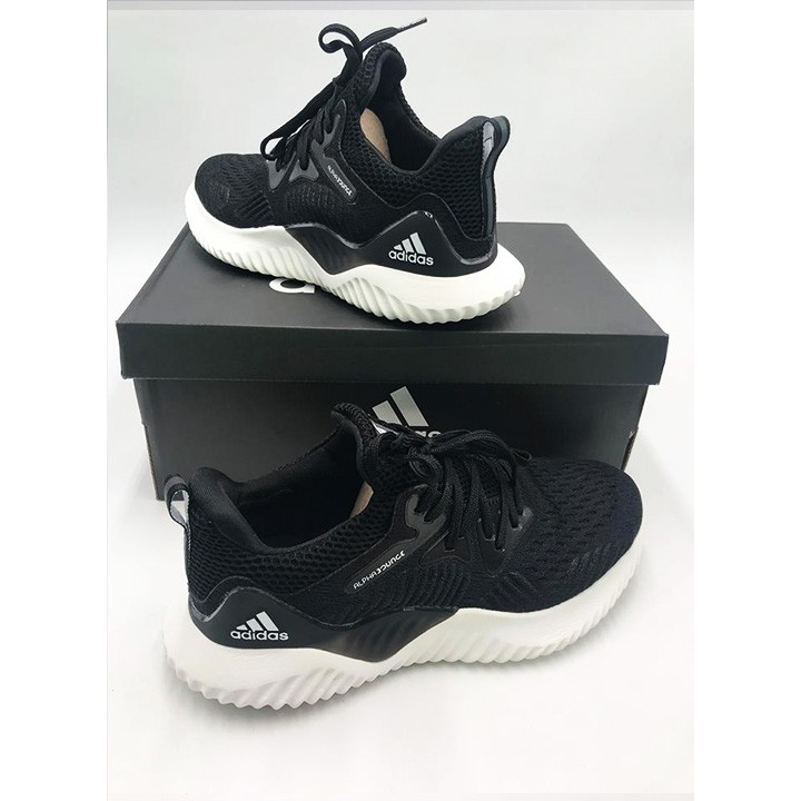 alphabounce adidas black and white