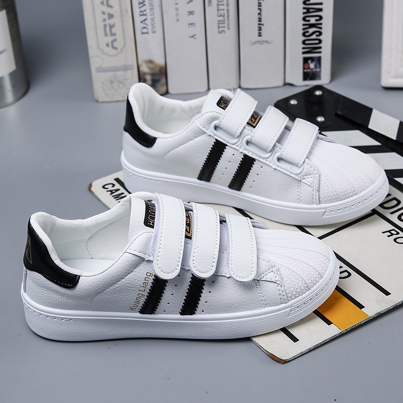 High End Velcro Small White Shoes Women S Shoes Teenage Girls Junior High School Students Girls Boar Shopee Philippines