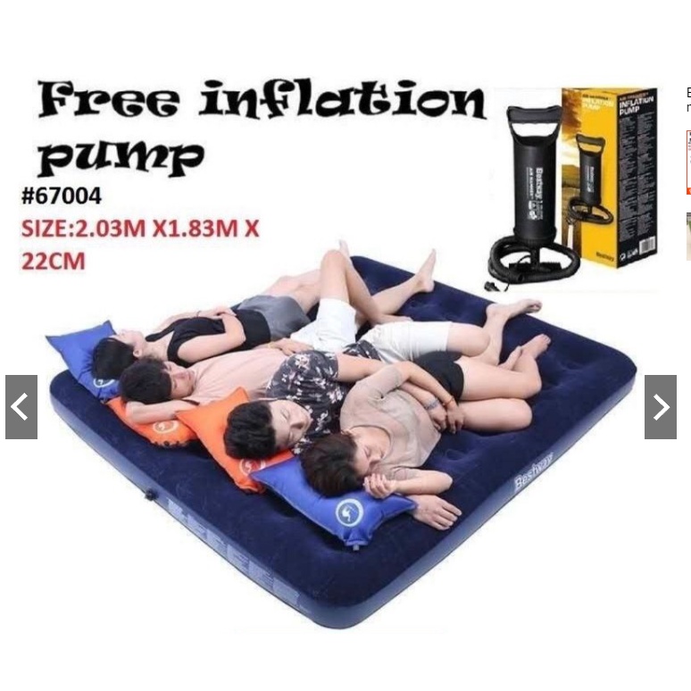 Bestway King size air bed with FREE manual air pump #10