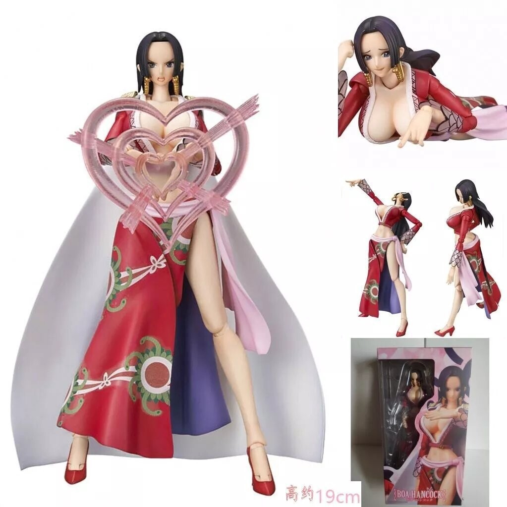 19cm Boa Hancock Action Figure One Piece Anime Figures Face Hands Replaceable With Pvc Box Shopee Philippines