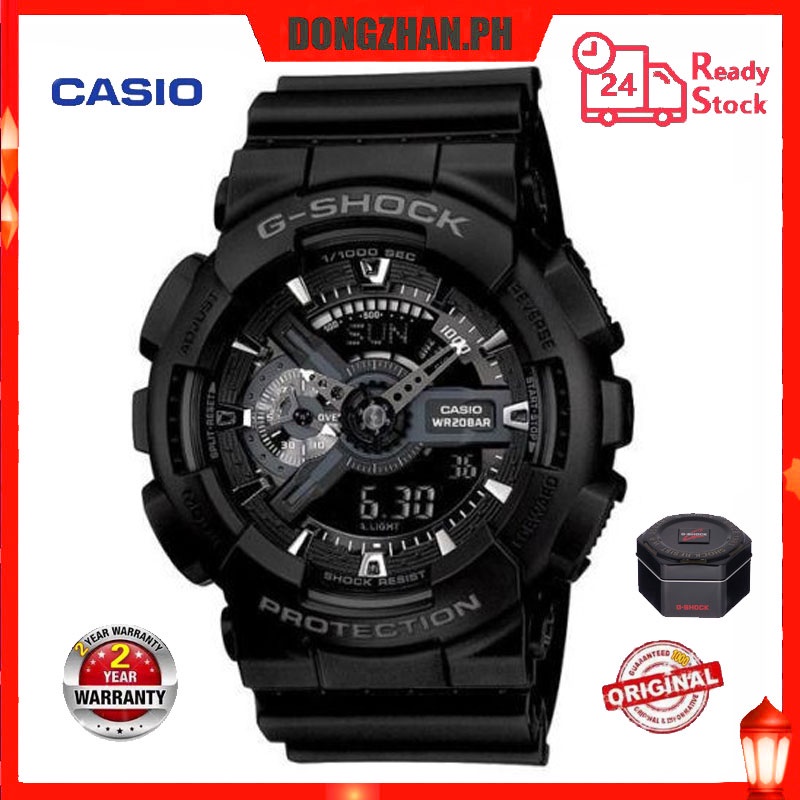 【Hot Sale】 Casio G-Shock GA110 Watch Men Sport Watches Black Red