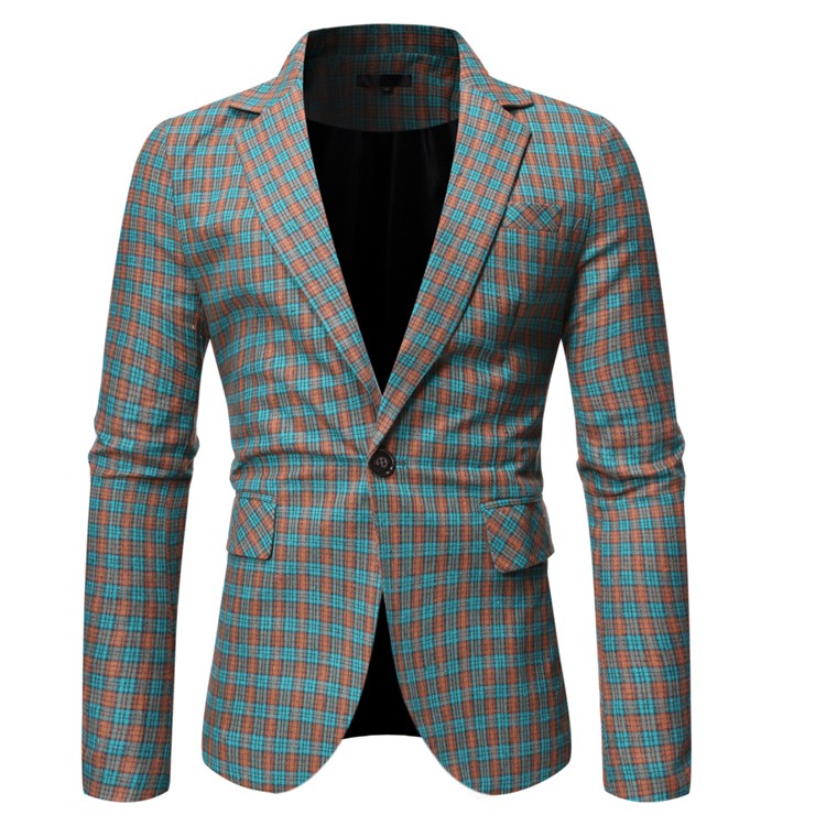 mens green plaid jacket