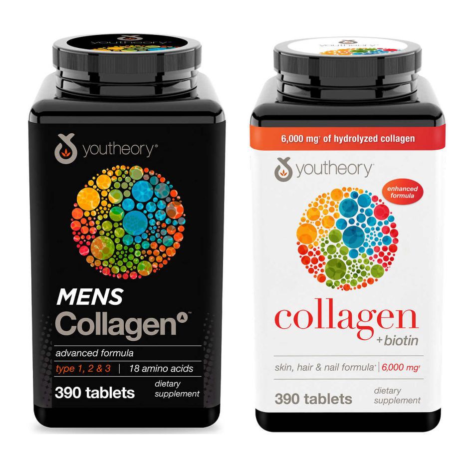 NEWEST Youtheory Collagen Plus Biotin 390 Tablets Type 1 2 3 Advanced