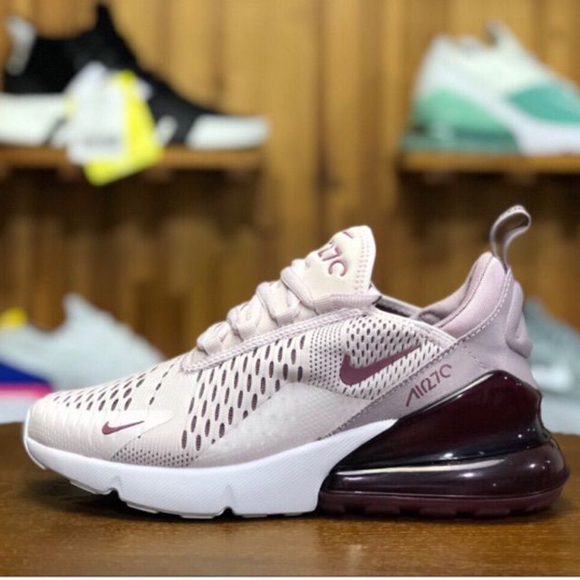 nike air max 270 maroon running shoes