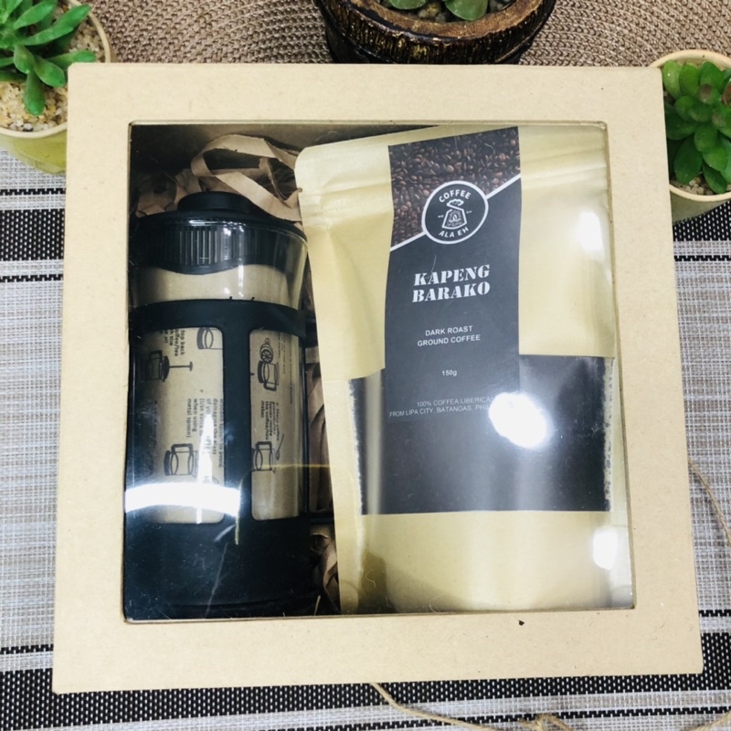 V18 Coffee Lover Gift Set Package / 350ml french press and