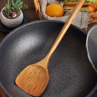 DOREEN Long Spatula Non-stick Cooking Tools Shovel Wooden Hand Wok Spoon Kitchen Utensil Supplies Bamboo Turners #1