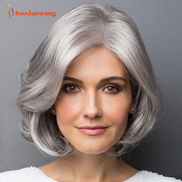 Women Sexy Short Bob Natural Curly Wavy Wig Synthetic Hair Girl