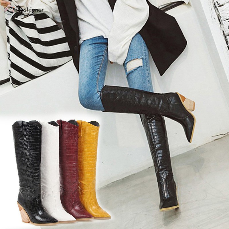 trendy knee high boots