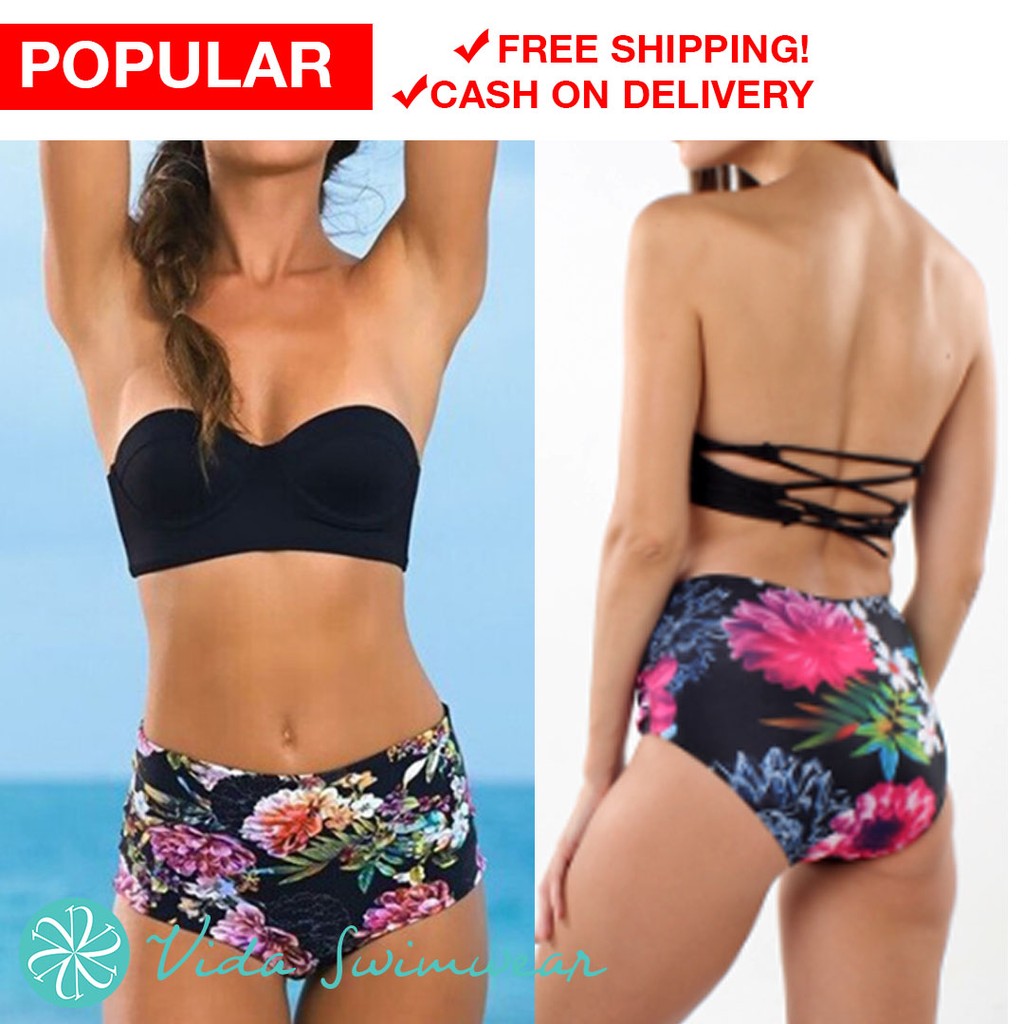 two piece swimsuit shopee