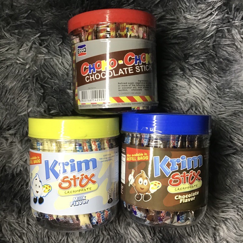 Choko Choko Krim Stix  in a jar 20s 50s Shopee Philippines