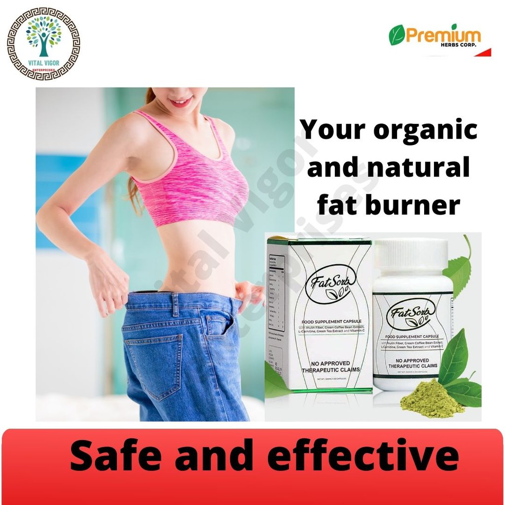 Fatsorb Organic Slimming Pills Natural Fat Burner Original, Inulin