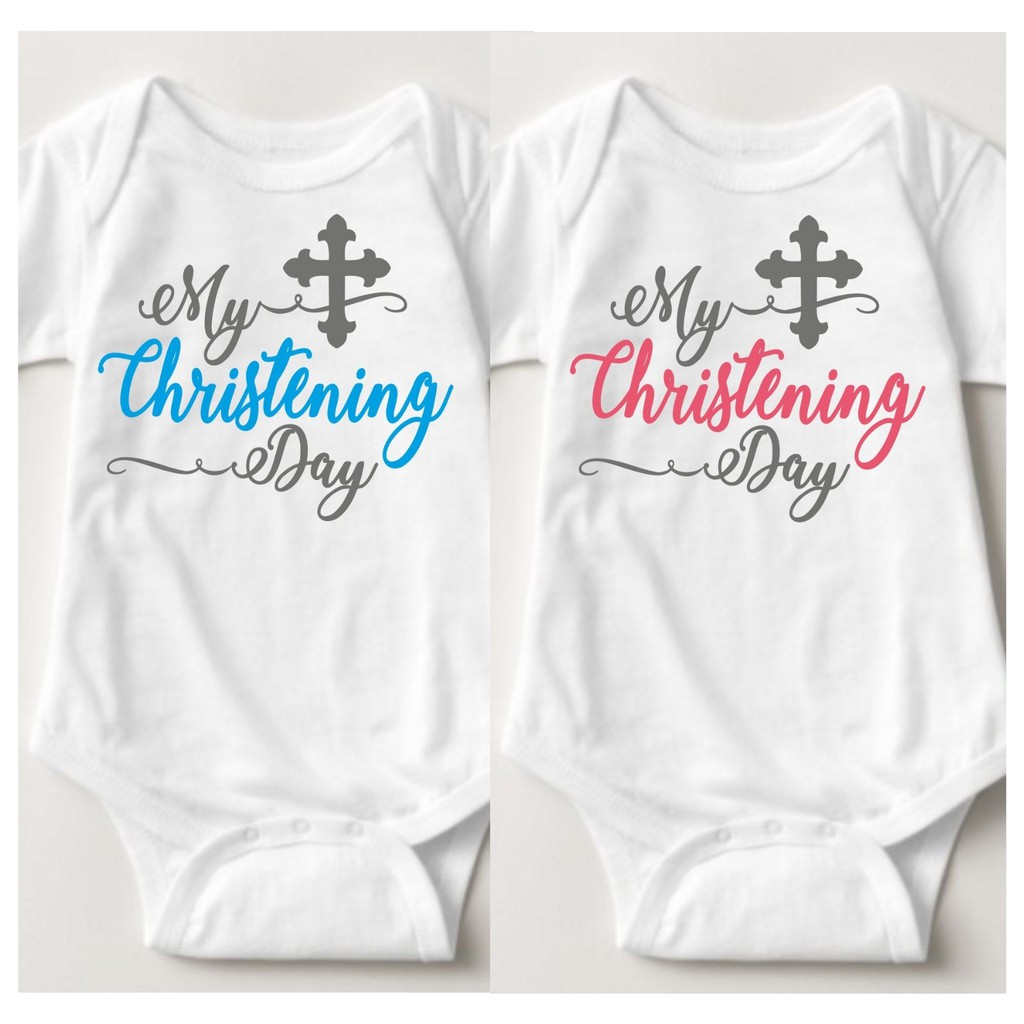 christening onesie for girl
