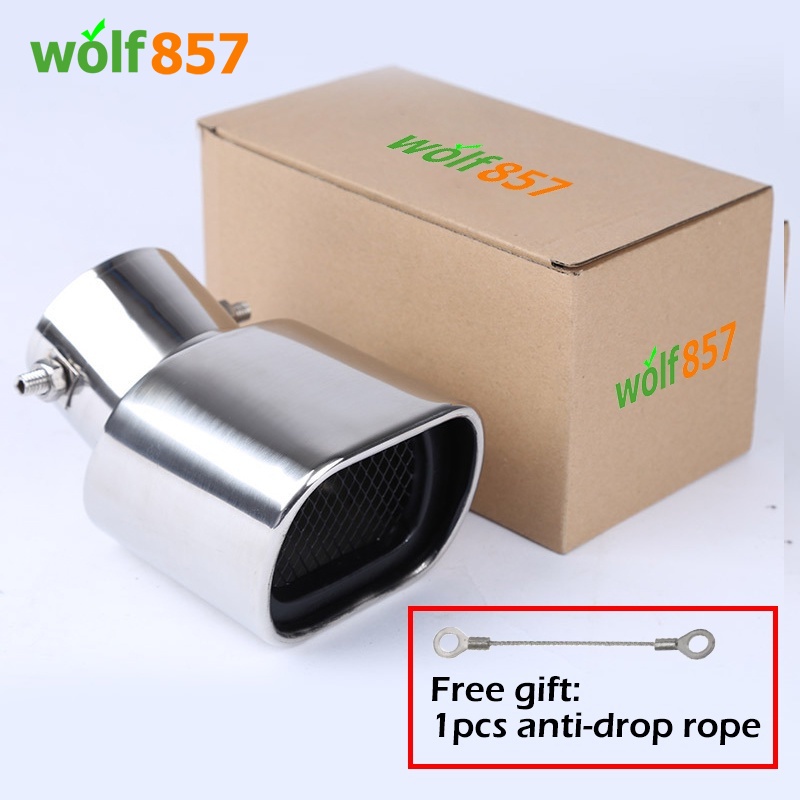 SUS304 Rectangular Stainless Steel Muffler Tip for Toyota Hilux Rush ...