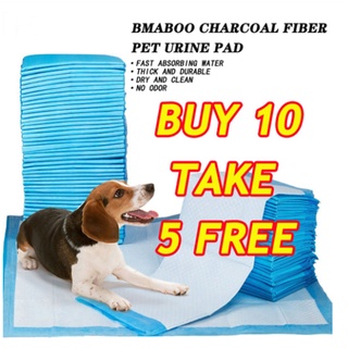 【Thick】Buy 10 Take 5 Free Pet Diaper Dog Pee Training Pad Pet Wee Poop Training Pads Szie S/M/L/XL