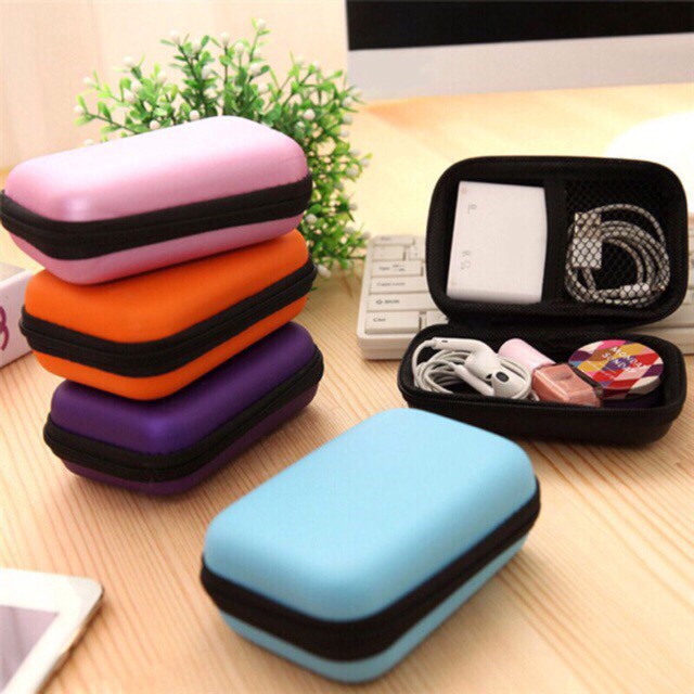 Earphone/Coin/Keys/Charger Pouch Case USB Cable Coin Storage Box Case ...