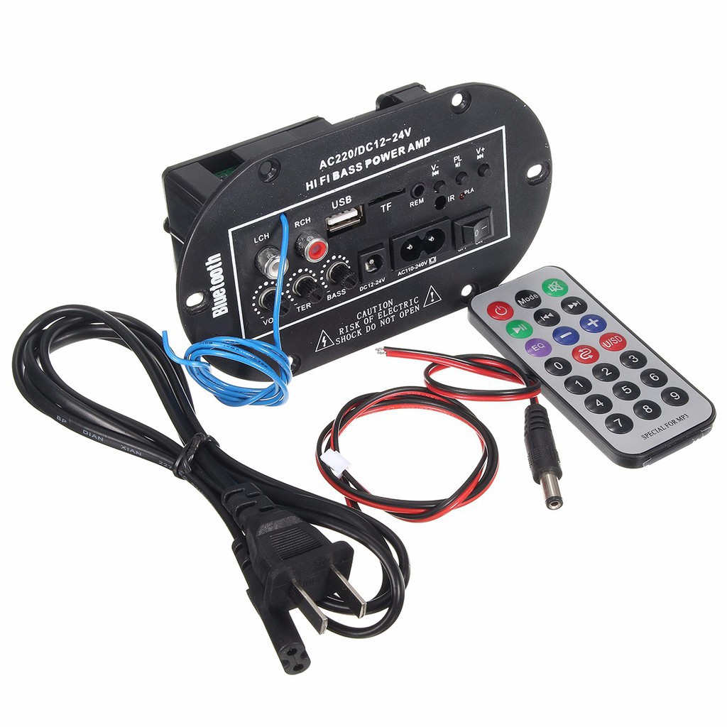 Car bluetooth Subwoofer HiFi Bass Amplifier Board Audio USB Shopee