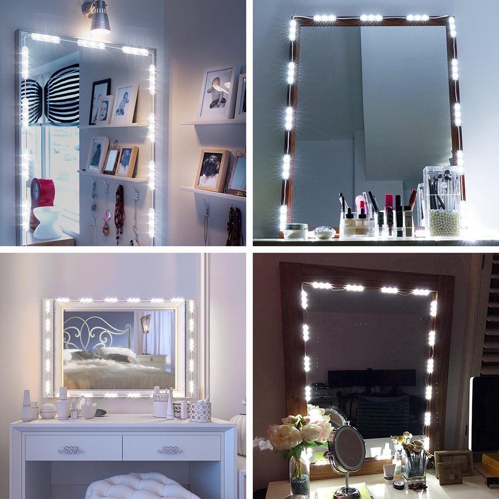 makeup mirror and lights