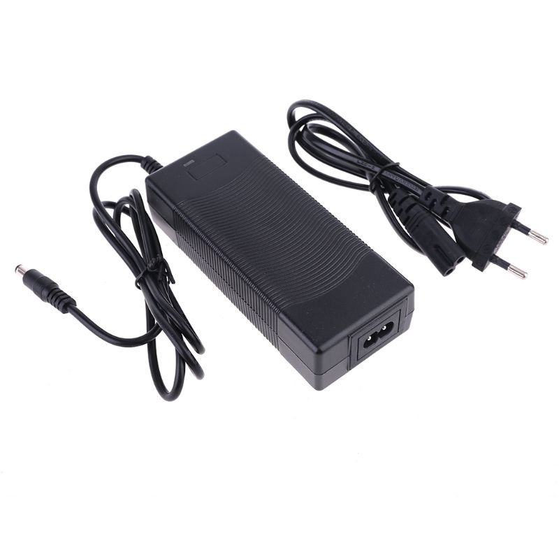 YYHQQBAD 36V 2A Battery Adapter Charger Output 42V 2A Charger Input 100-240 VAC Lithium Li-ion Li-Poly Charger for 10Series 36V Electric Bike RCA10MM Connector 