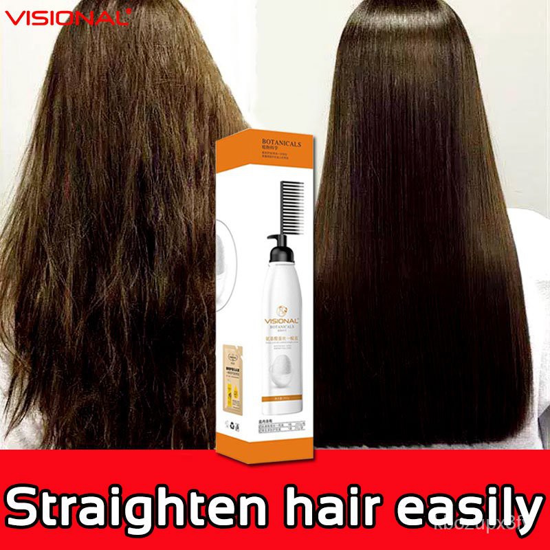 Spot Goods）VISIONAL Hair straightening cream treatment 260mL+Hair care  secret 20mL Contains amino a | Shopee Philippines